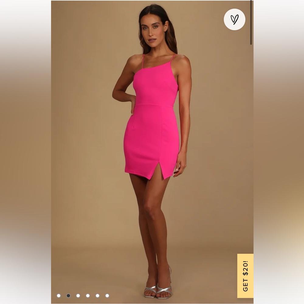 Lulus Party for Two hot pink dress
